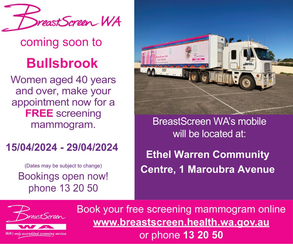 Free Breast Screening in Bullsbrook