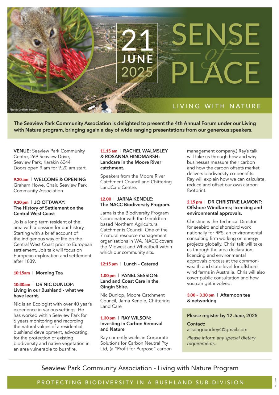 Sense of Place Annual Forum