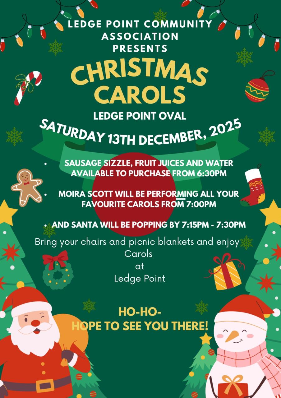 Christmas Carols - Ledge Point Community Association