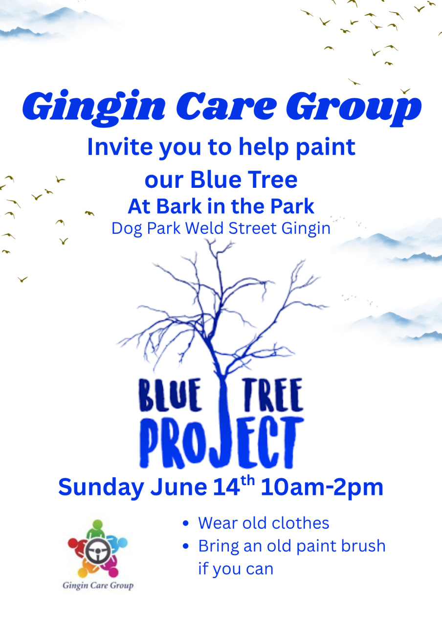 Help Paint the Blue Tree - Bark in the Park