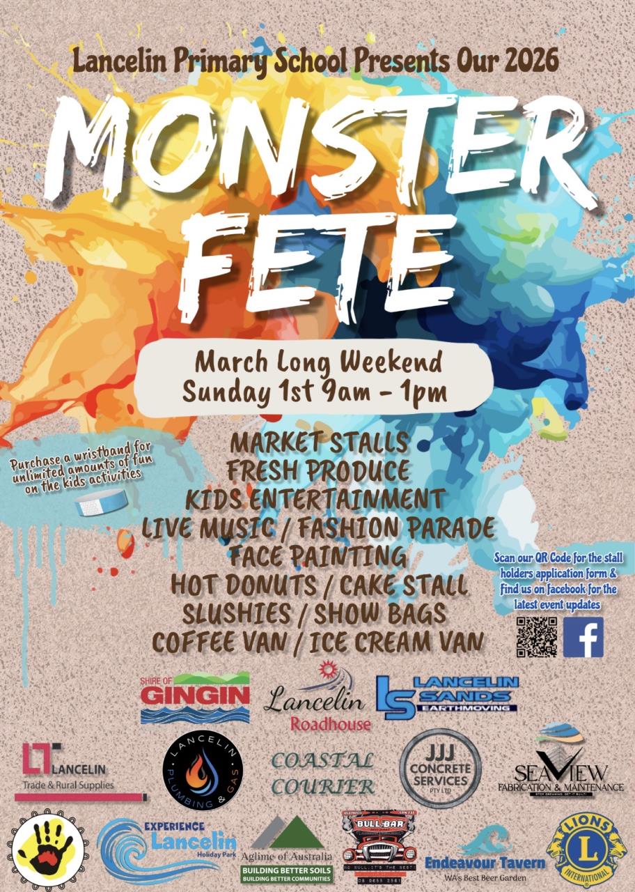 Lancelin Primary School Monster Fete 2026