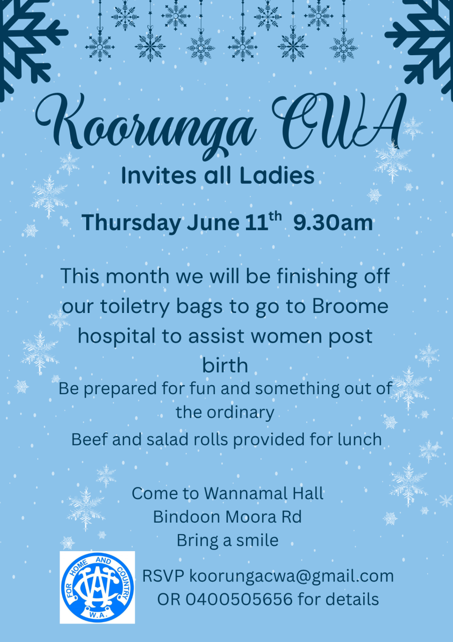 Koorunga CWA Ladies Event