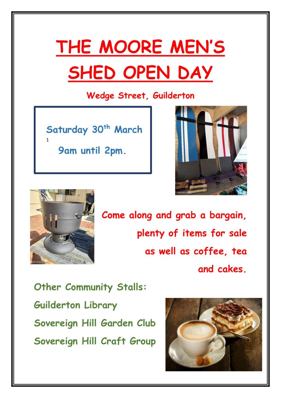 Moore Men's Shed Open Day