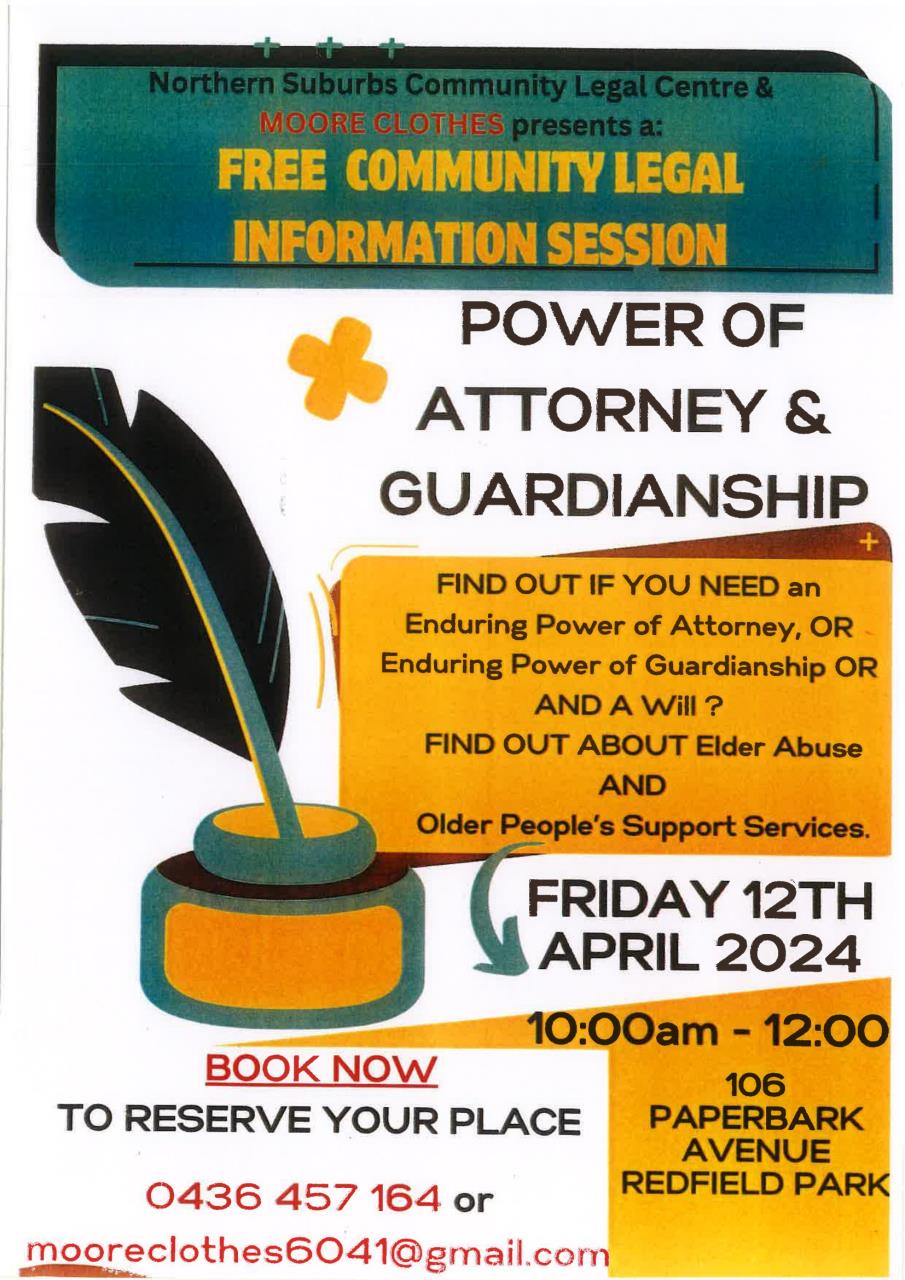 Free Community Legal Information Session