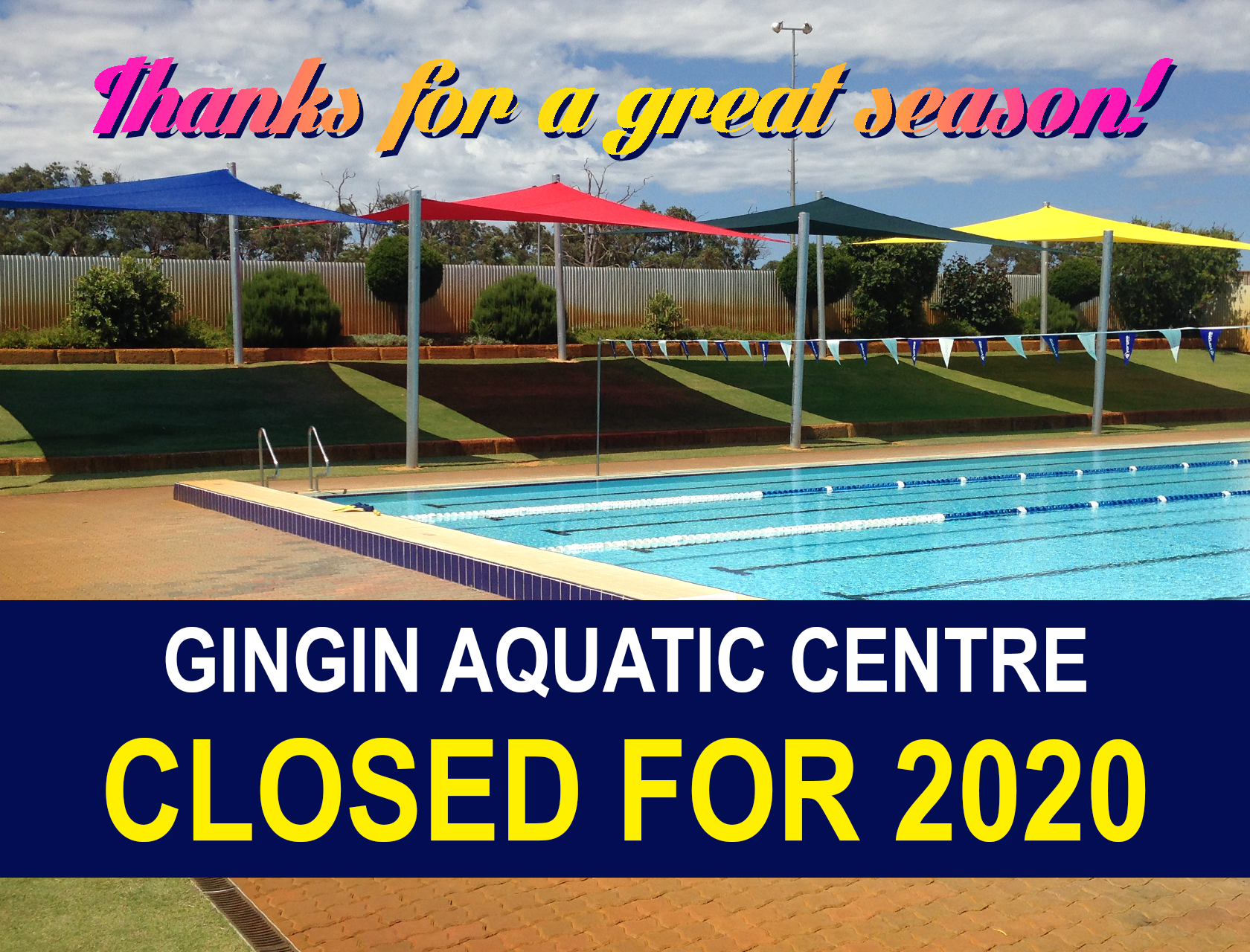 Gingin Aquatic Centre - Closure