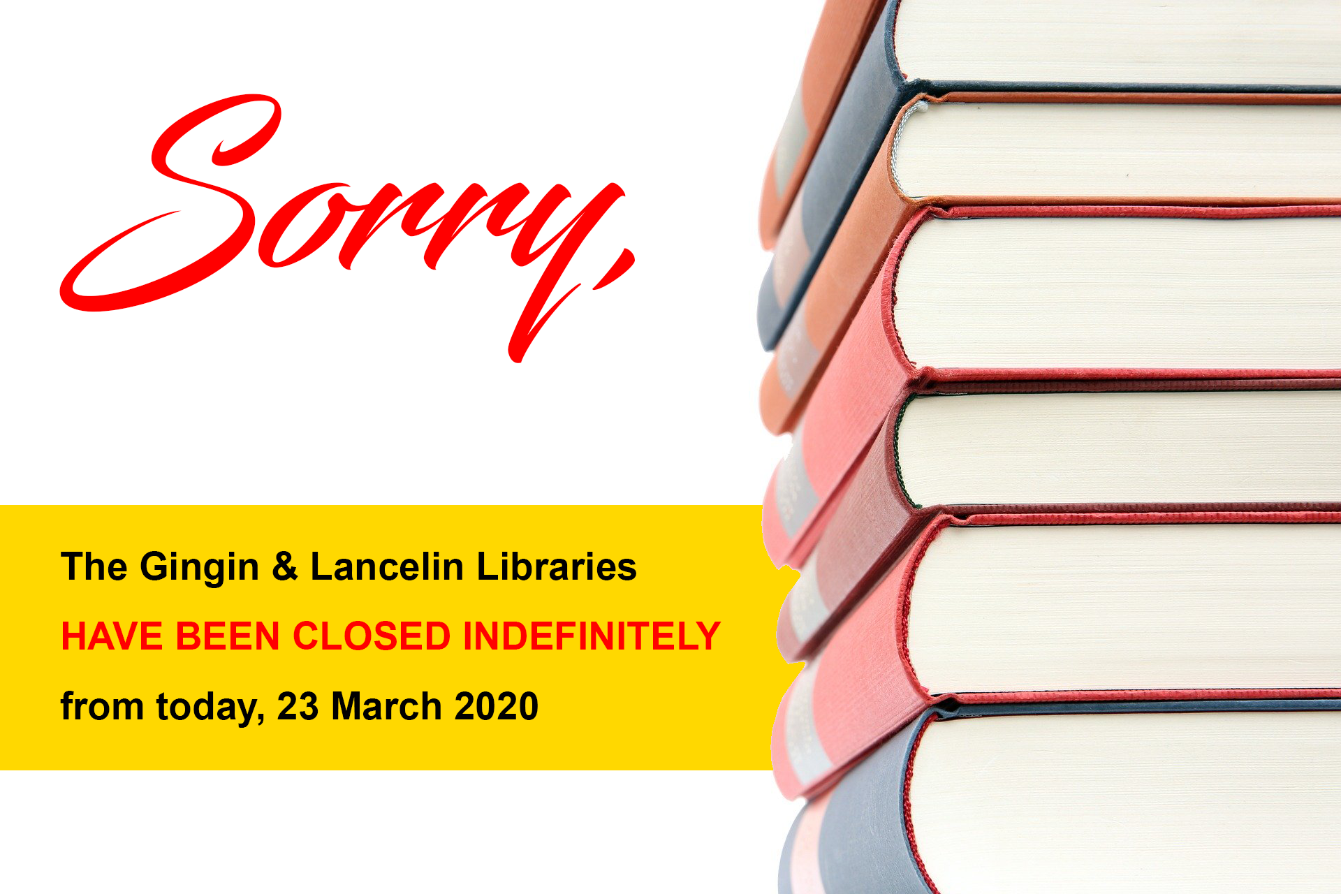 Closure of the Gingin & Lancelin Libraries