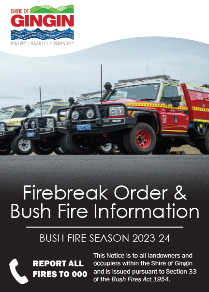 Annual Rates Notice Mailout - Missing Firebreak Order & Bush Fire